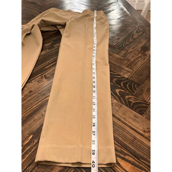 Talbots Heritage Chino Pants Womens 12 Khaki Brown Stretch Comfy Academia Twee - Picture 8 of 8